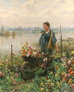 Daniel Ridgeway Knight, Gathering Flowers